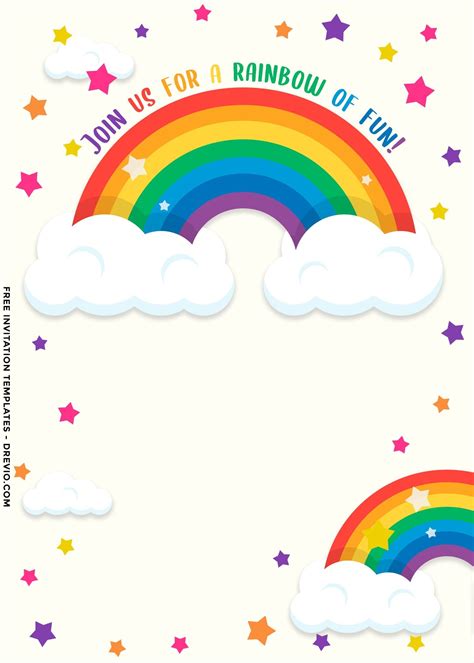 Printable Rainbow Birthday Card